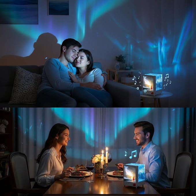 Northern Lights Projector Bluetooth: Ocean Wave Projector Light