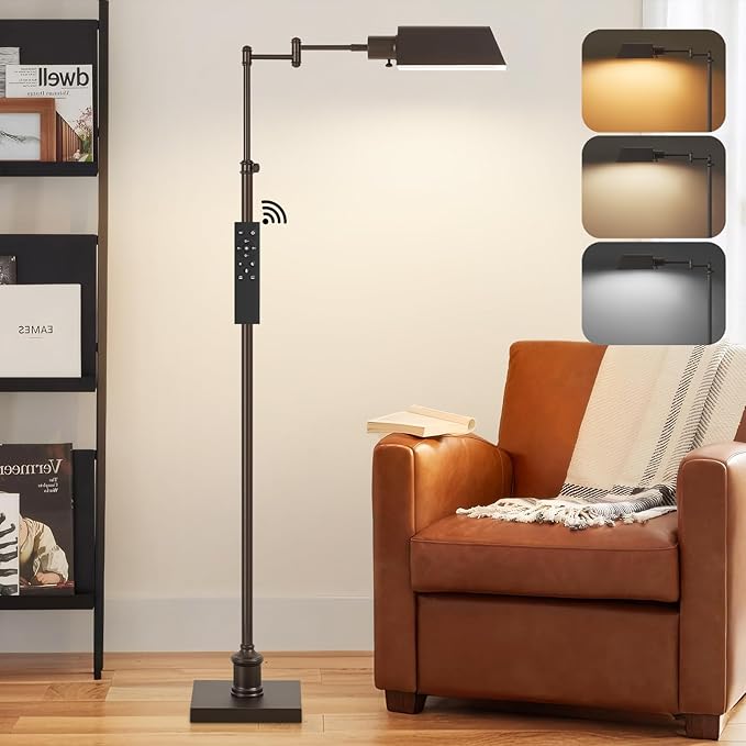GyroVu Traditional Height Adjustable Pharmacy Floor Lamp