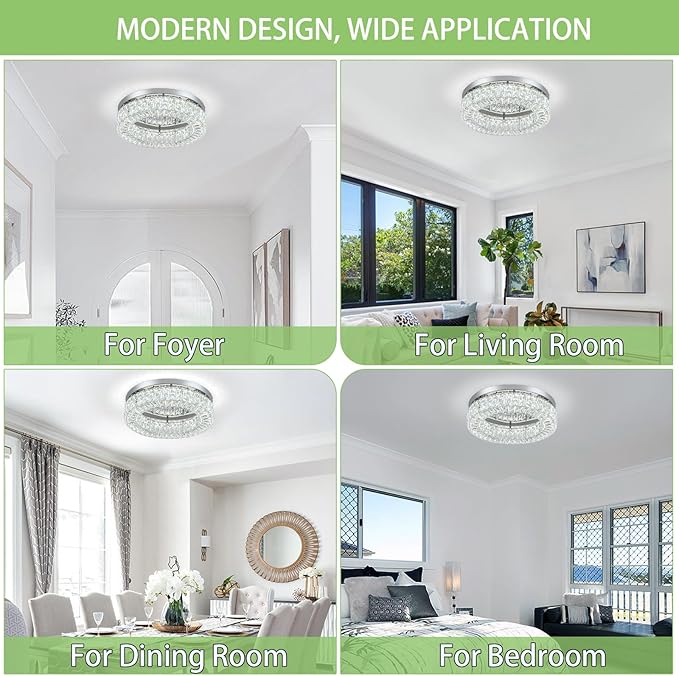 HOPGGIE 18" Dimmable Chandelier