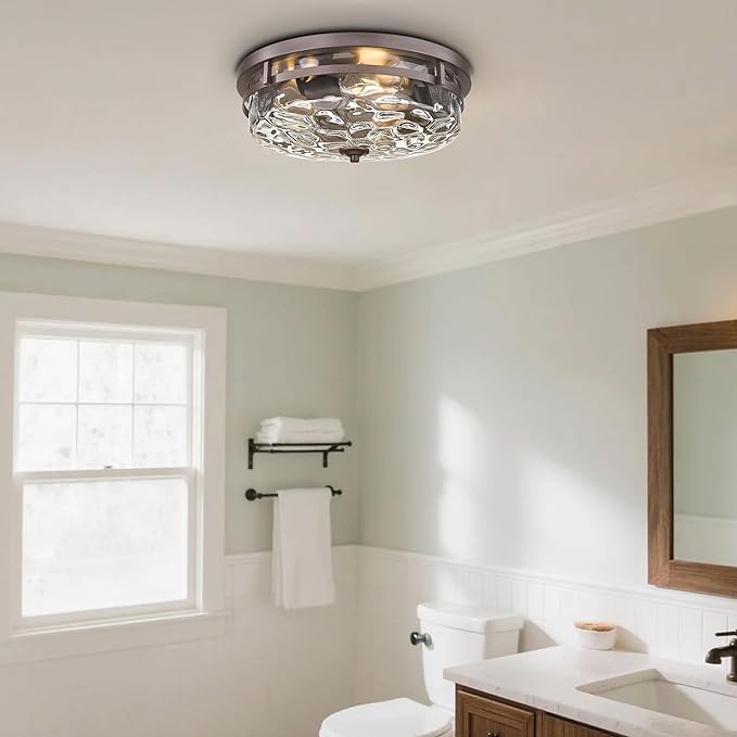 Flush Mount Ceiling Lights, Farmhouse Close to Ceiling Light, Entrance Ceiling