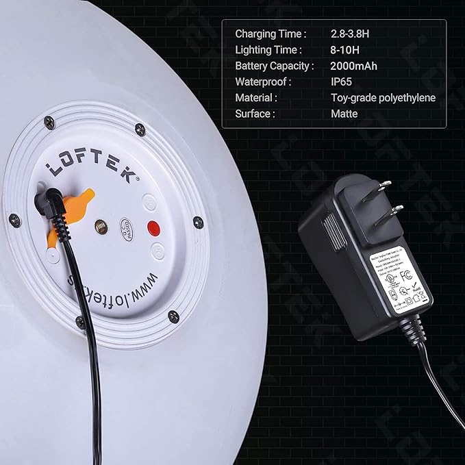 LOFTEK 12-inch LED Dimmable Light Ball: Waterproof Floating Pool Lights