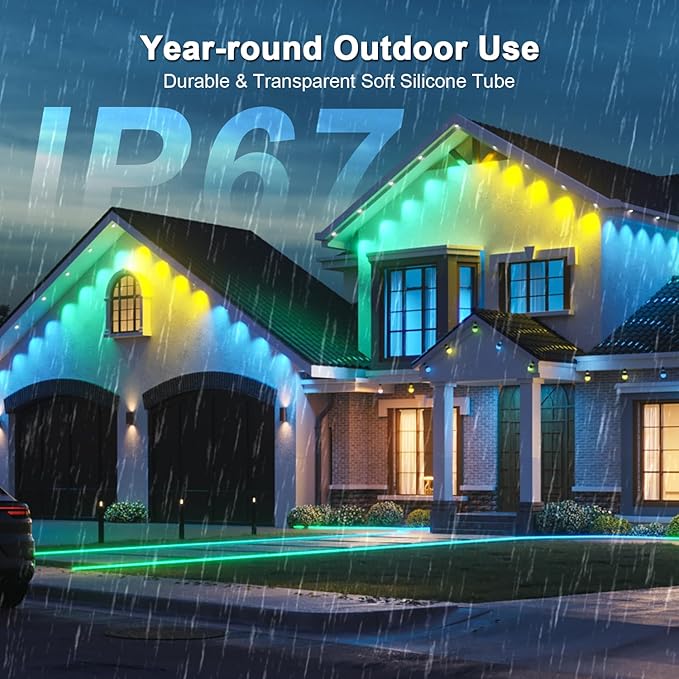 150FT Permanent Outdoor RGB Lights