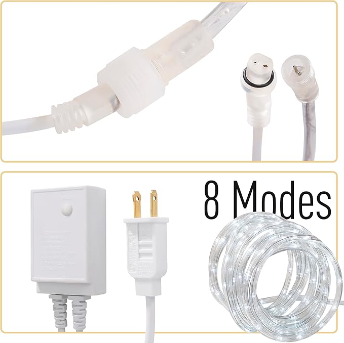 Waterproof LED Rope Lights, Connectable & Flexible