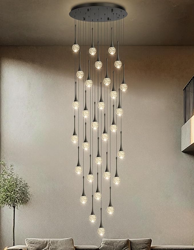 30 Light Modern Glam Crystal Chandelier