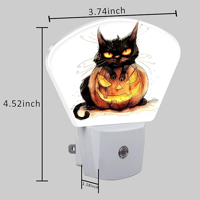 Halloween Black Cat Night Light