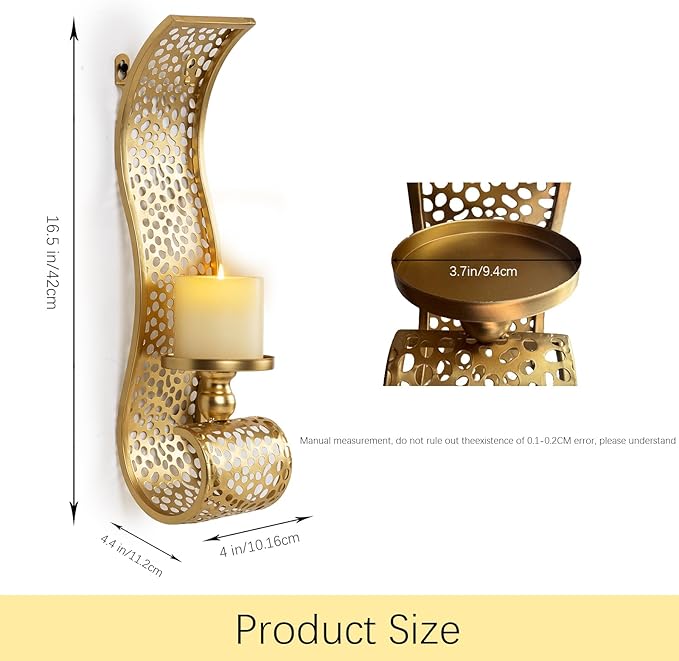 Gold Candle Sconces