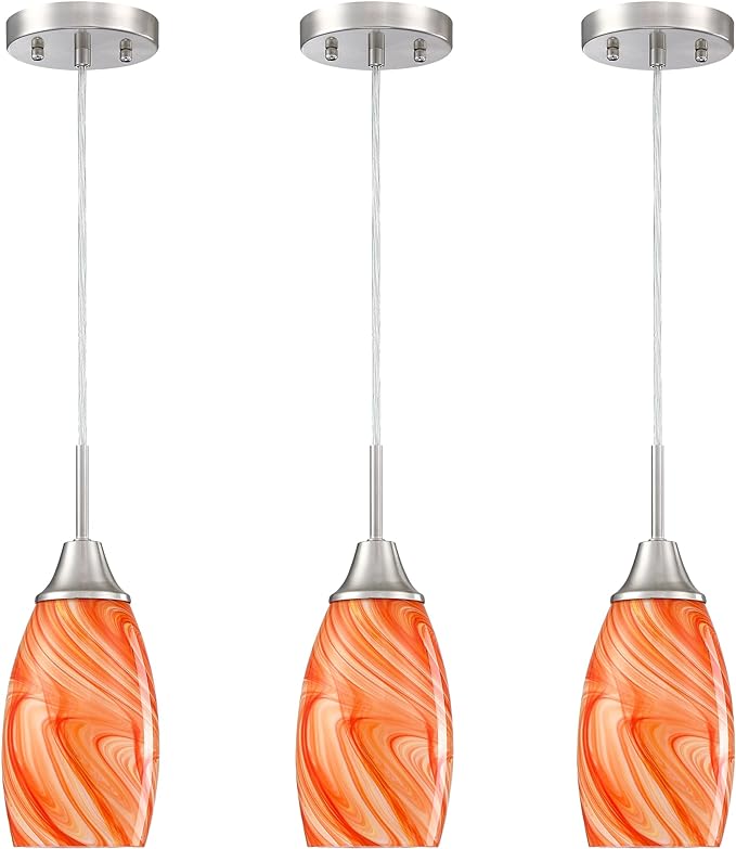 Mini Glass Pendant Light 4.72"