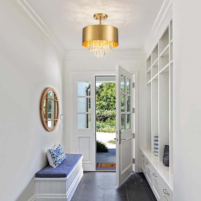3-Light Luxury K9 Crystal Ceiling Light