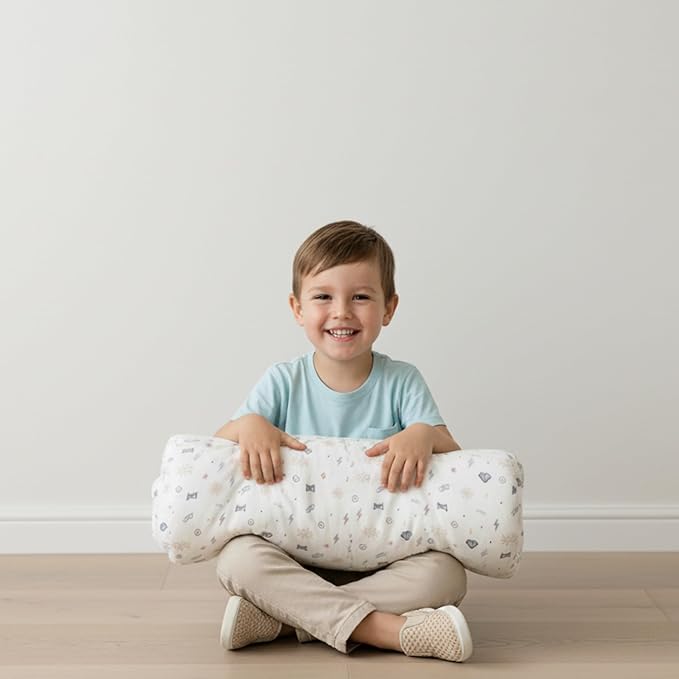 Makemake Organics GOTS Certified Organic Cotton Nap Mat with Detachable Pillow for Kids Soft Sleeping Bag for Toddlers, Boys, Girls - Ideal for Daycare, Preschool, Kindergarten