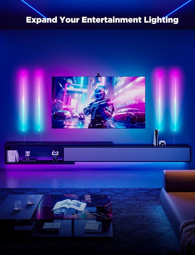 Govee Glide Wall Lights, RGBIC LED Light, Smart Gaming Light Works