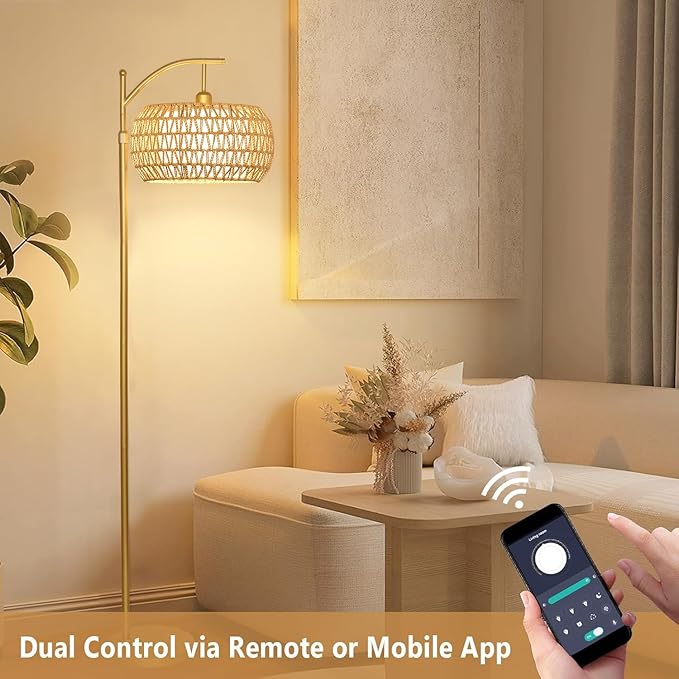 Gold Floor Lamp for Living Room