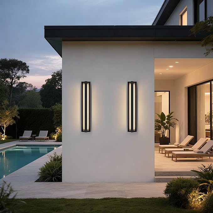 LamQee 31.5" Aluminum Long Outdoor Modern LED Wall Lights