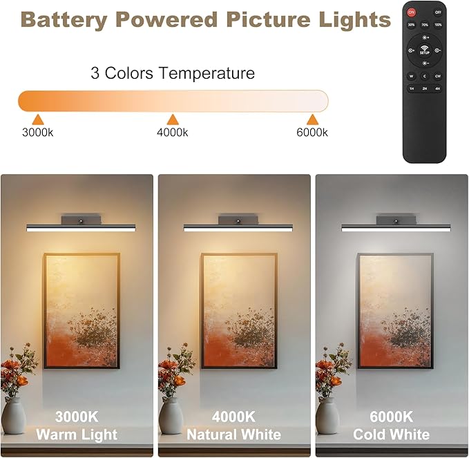 Tipace Dimmable Cordless Picture Light
