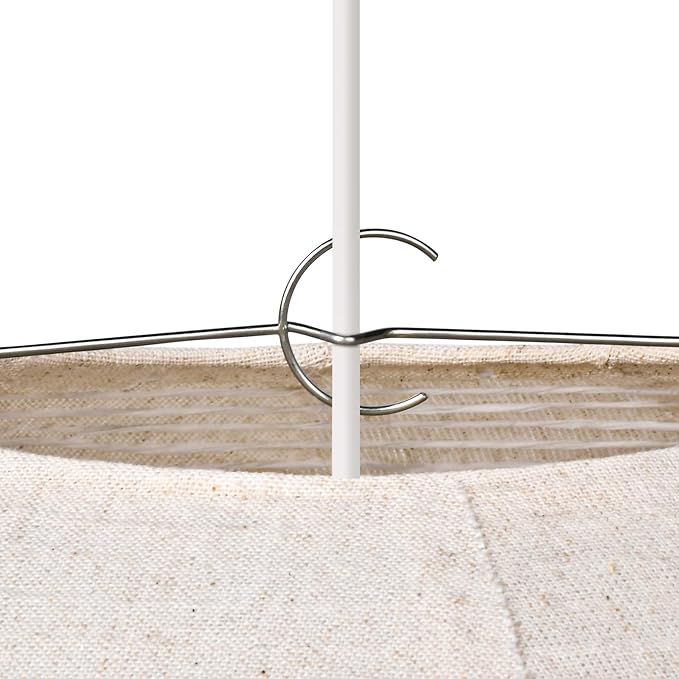 Large Hanging Lamp shade 20INCH Round Linen Pendant Lamp shade Can replace