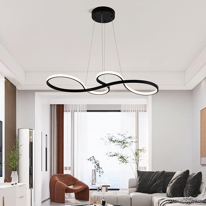 Modern LED Chandelier Dining Room Pendant Light Dimmable Creative Chandelier