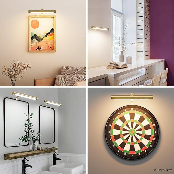 4W Picture Light Plug in, Dimmable Wall Light