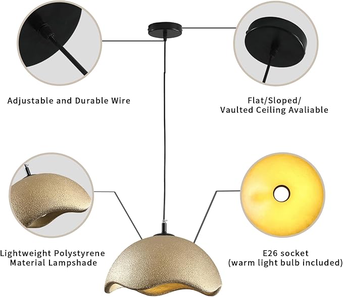 JAYMP 15.7" Modern Pendant Light