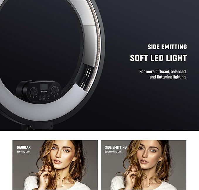 NEEWER 18 Inch Edge Lit Ring Light