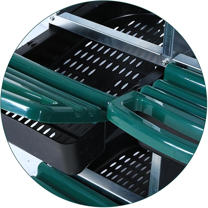 Metal Nesting Box for Chickens (10 Holes) - Heavy Duty Galvanized Steel Hen Laying Box, Outdoor Poultry Nest for Hens, Farm & Ranch Poultry Habitat Supplies