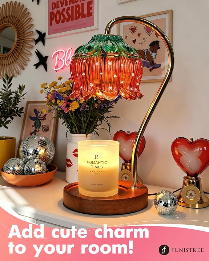 Strawberry Candle Warmer Lamp, Cute Candle Lamp