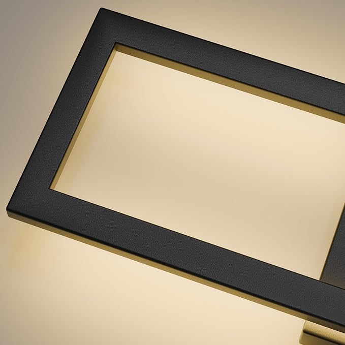 Krychiler 22 Inch Modern LED Outdoor Wall Sconce, Rectangle Integrated LED Wall