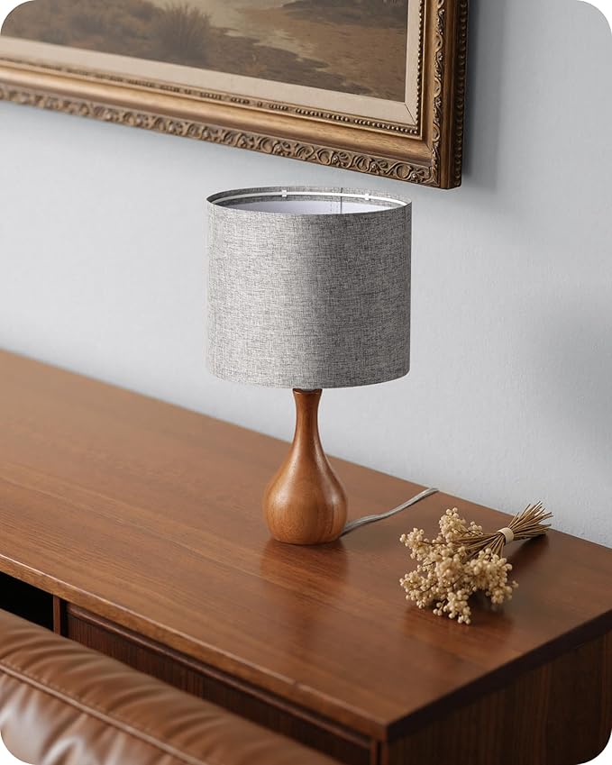 Small Table Lamp, 14.2" Cute Little Desk Lamp