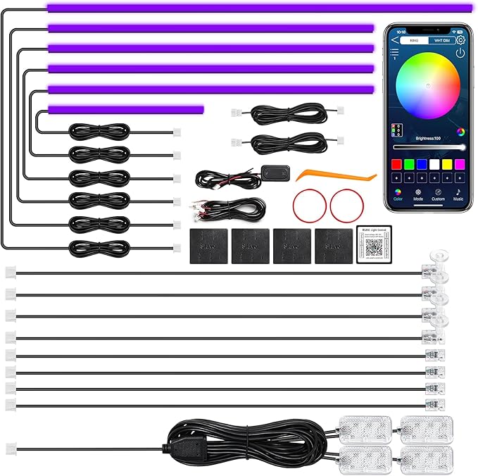 Acrylic Interior Car LED Strip Light