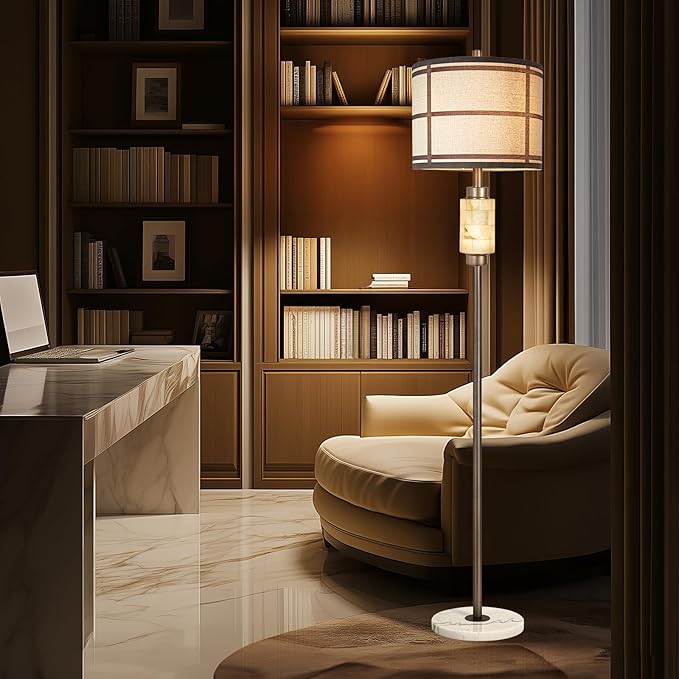 Natural Alabaster Floor Lamp, Lamps