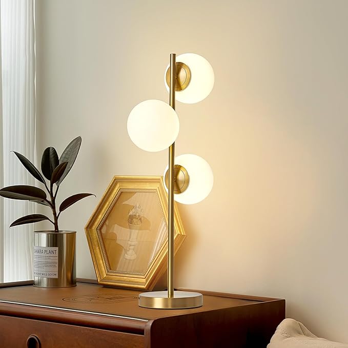 Mid-Century Modern 3 Globe Table Lamp