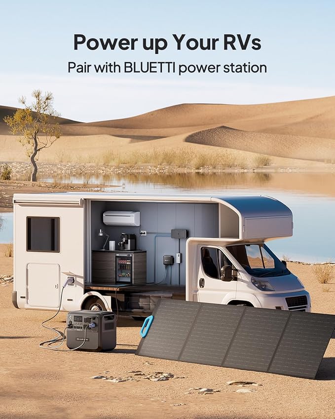 BLUETTI AC200L Portable Power Station with DC-DC Battery Charger D40, 2048Wh LiFePO4 Battery Backup, w/ 4 2400W AC Outlets (3600W Power Lifting), 30A RV Output, Solar Generator for Camping, Emergency