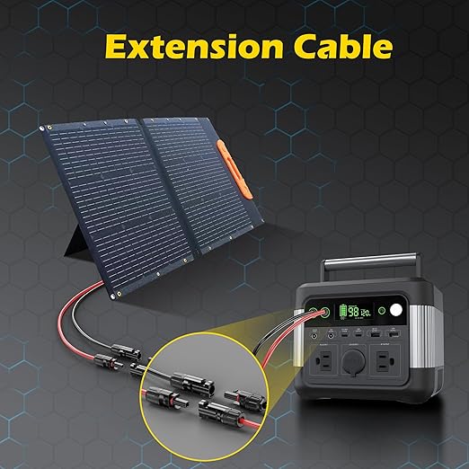 10Ft Solar Cable Solar Extension Cable,10AWG Solar Panel Extension Cable with Female and Male Connectors,Waterproof Solar Extension Cable Kit (Red and Black).