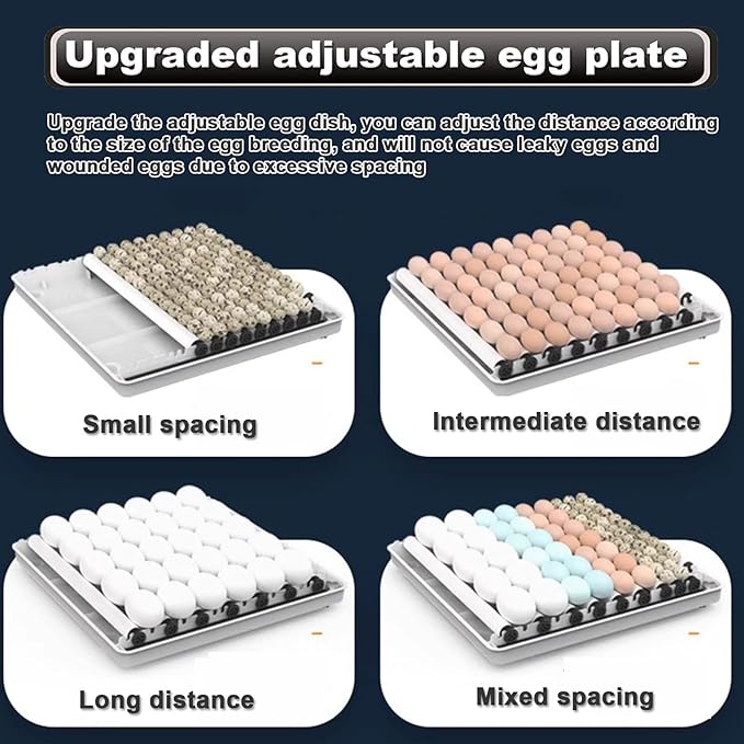 Home Incubator Egg Brooding Machine Chicken Incubator, 98-256 Eggs Incubator Automatic Turning and Hatching, Digital Incubator with Temperature Control,152,152