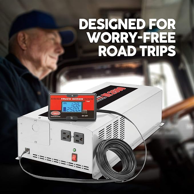 Tundra M Series - Truck Power Inverter - Modified Sine Wave 2500W / 12 Volts DC to 120 Volts AC - M2500