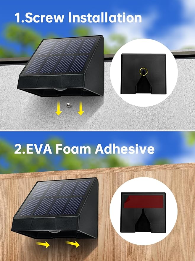 Solar Lights Outdoor Waterproof LED 6000K White Bright Lens Downlight Small