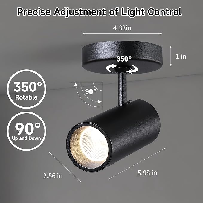12W LED Dimmable Ceiling Spotlight Indoor