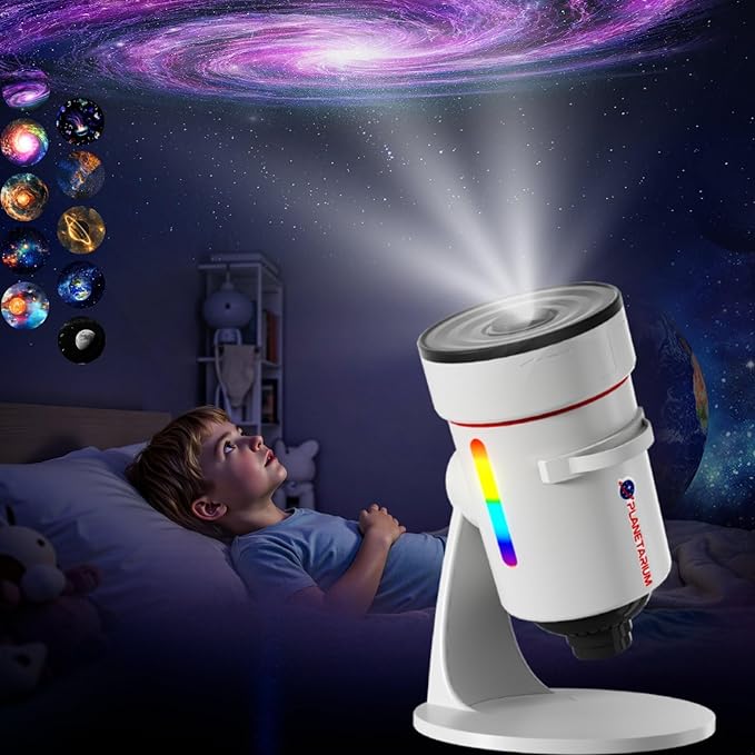 Galaxy Projector，Upgraded 4K HD Star Projector Lens, 10 Slides Image