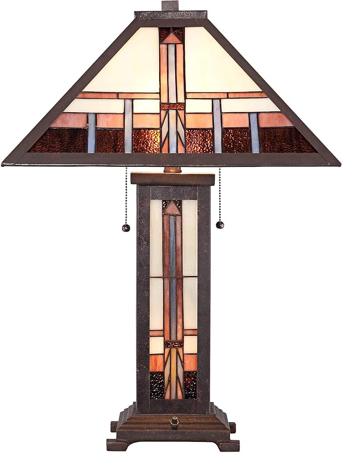 Robert Louis Tiffany Alfred Mission Tiffany Style Table Lamp