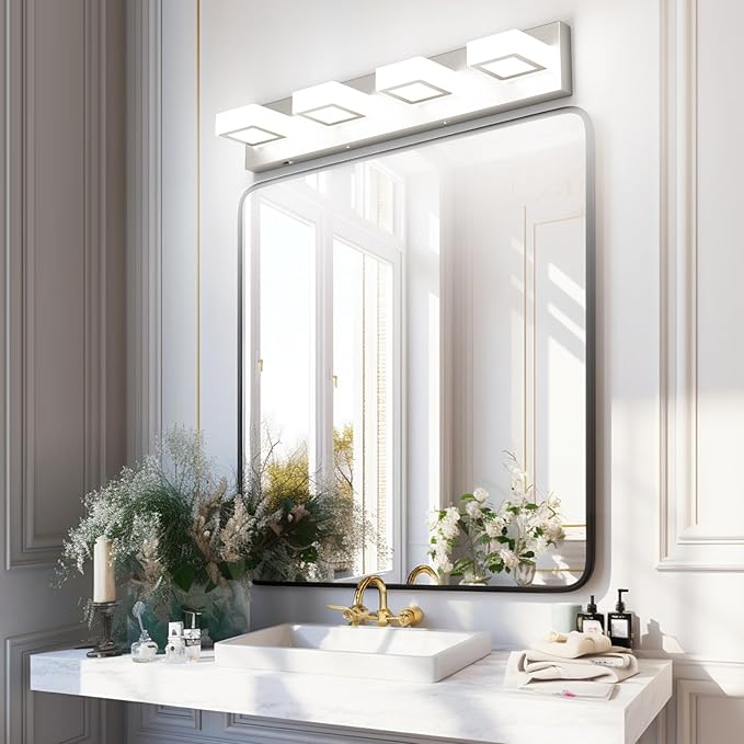 Ralbay 5 Color Temperature Brushed Nickel Vanity Lights