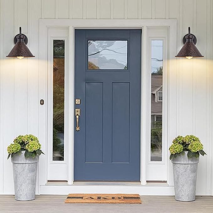 Dusk to Dawn Outdoor Gooseneck Wall Sconce