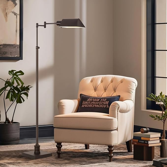 GyroVu Traditional Height Adjustable Pharmacy Floor Lamp