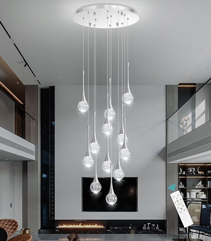 118 inches Modern Glam Crystal Chandelier