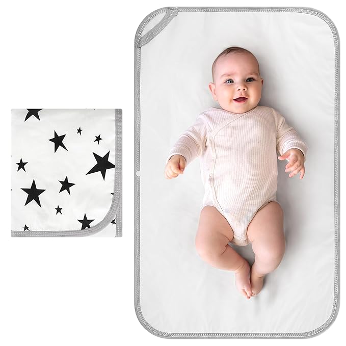 Accmor Portable Diaper Changing Pad, Foldable Waterproof Baby Changing Mat for Diaper Bag, Compact, Lightweight, Baby Changing Mat for Travel