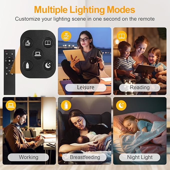 OUTON Floor Lamp, 30W/3000LM LED Modern Torchiere Sky Lamp, Bright Dimmable