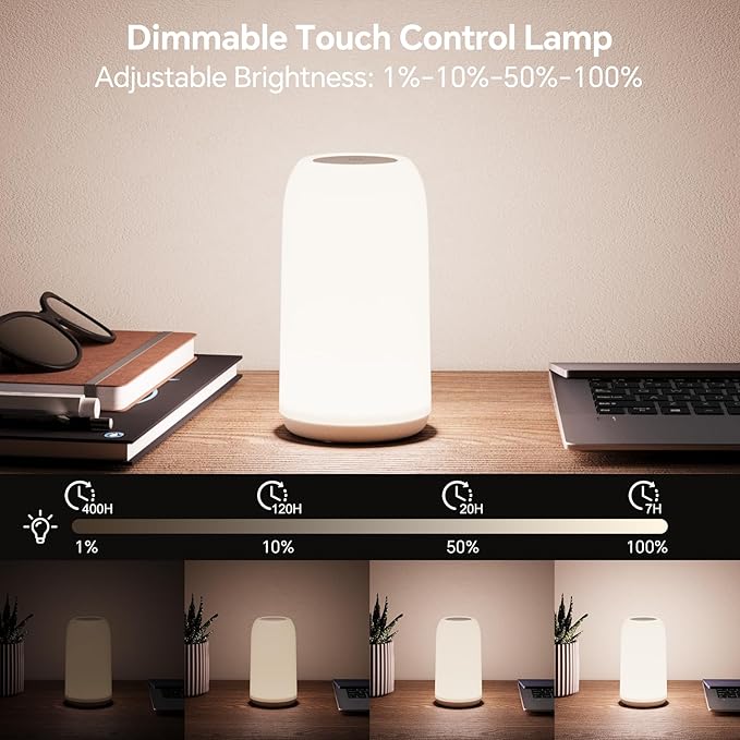 Cordless Table Lamps Rechargeable, Touch Lamp