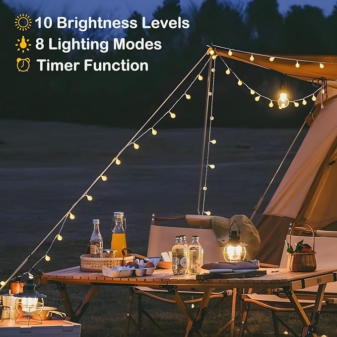 Minetom Globe String Lights