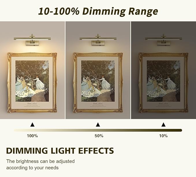 Wireless Picture Lights Rechargeable Gallery Lighting Battery Picture Frame