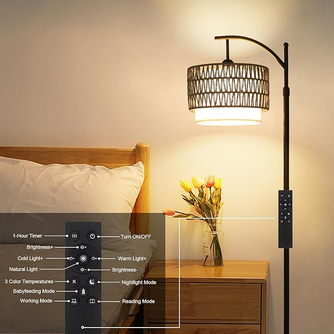 Floor Lamps for Living Room, Arc Standing Lamp