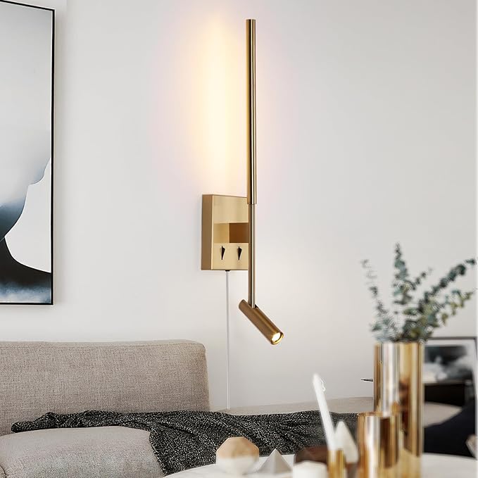 Modern Plug in Wall Sconce Indoor Ambient Lighting