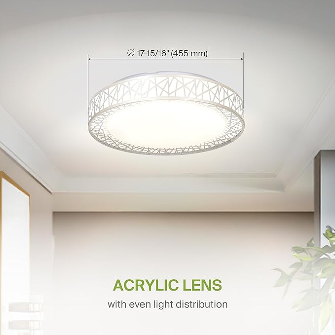 ASD 18 Inch LED Flush Mount Ceiling Light Fixture