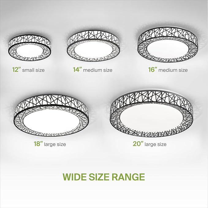ASD 16 Inch LED Flush Mount Ceiling Light Fixture